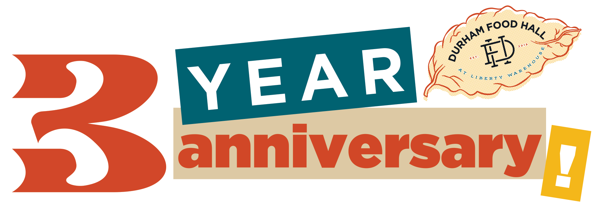 3 year Anniversary at Durham Food Hall