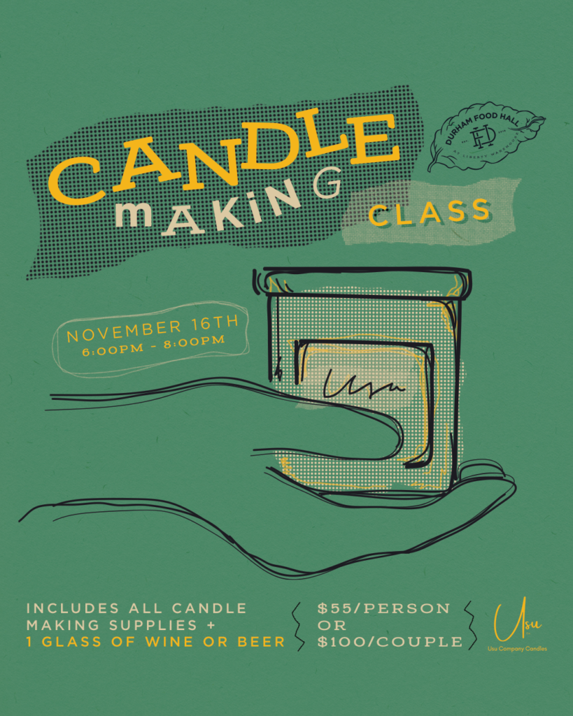 Candle Making Class at Durham Food Hall