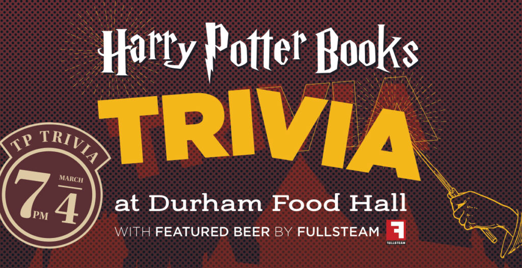 Harry Potter Books Trivia at Durham Food Hall